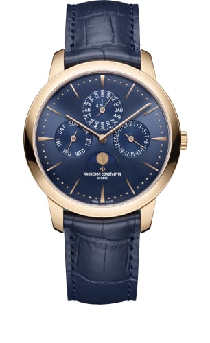 Vacheron Constantin Patrimony Perpetual Calendar Pink Gold / Blue