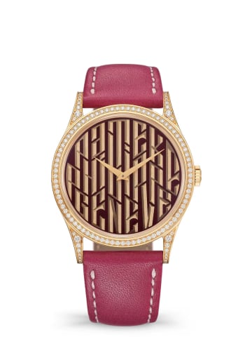 Patek Philippe Calatrava 5077 Rose Gold / Pink Typography
