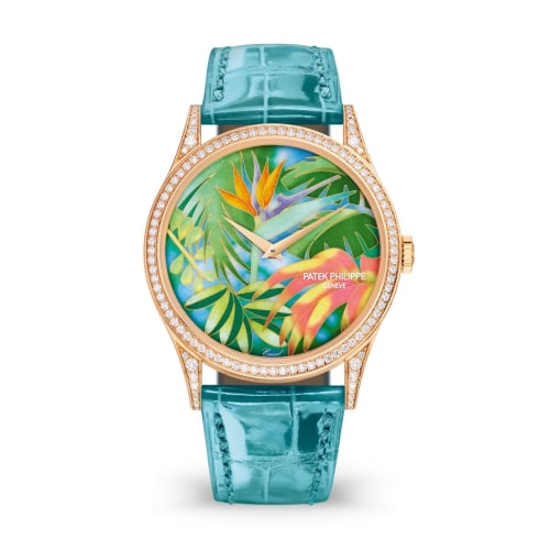 Patek Philippe Calatrava 5077R Tropical Plants / Strelitzias
