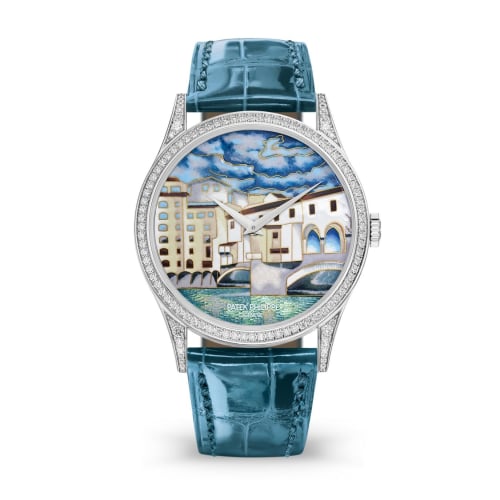 Patek Philippe Calatrava 5077G Italian Scenes / Ponte Vecchio
