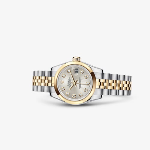 Rolex Lady-Datejust 26 Rolesor Silver Diamond Jubilee