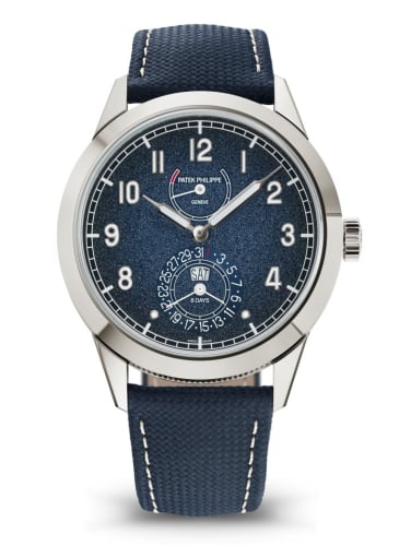 Patek Philippe Calatrava 8-Day White Gold / Blue