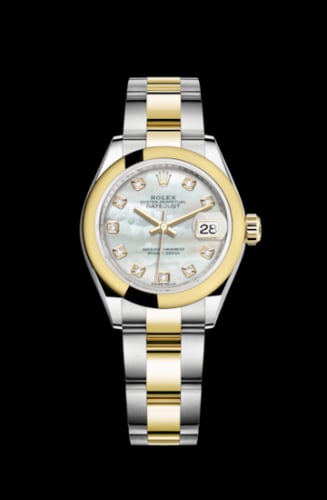 Rolex Lady-Datejust 28 Rolesor Yellow Domed / Oyster / MOP