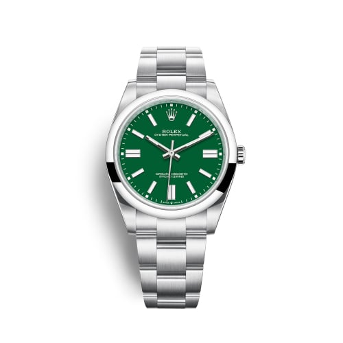 Rolex Oyster Perpetual 41 Stainless Steel / Green