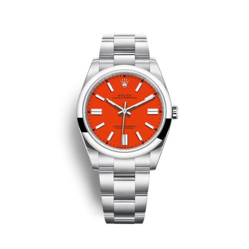 Rolex Oyster Perpetual 41 Stainless Steel / Red
