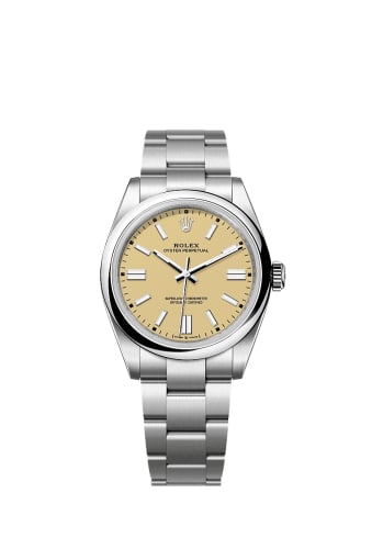 Rolex Oyster Perpetual 41 Stainless Steel / Beige