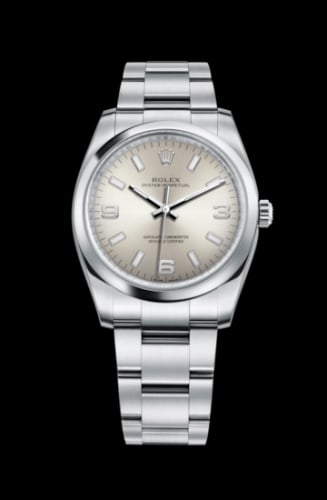 Rolex Oyster Perpetual 34 Silver Explorer