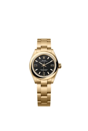 Rolex Oyster Perpetual 28 Yellow Gold / Black