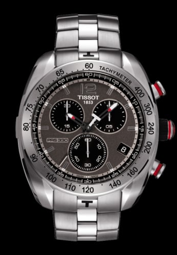 Tissot PRS 330 Quartz Chronograph 44 Stainless Steel / Grey / Bracelet