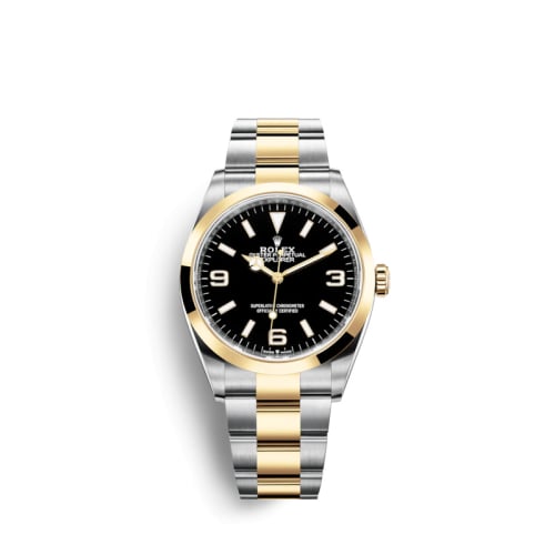 Rolex Explorer 36 Stainless Steel / Yellow Gold