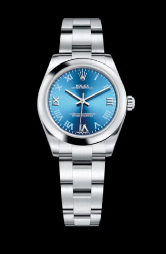 Rolex Oyster Perpetual 31 Blue Azzurro Roman