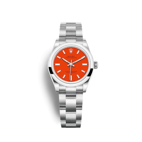 Rolex Oyster Perpetual 31 Stainless Steel / Red