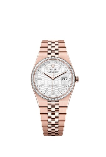Rolex Land-Dweller 36 Everose - Baguette / White / Flat Jubilee