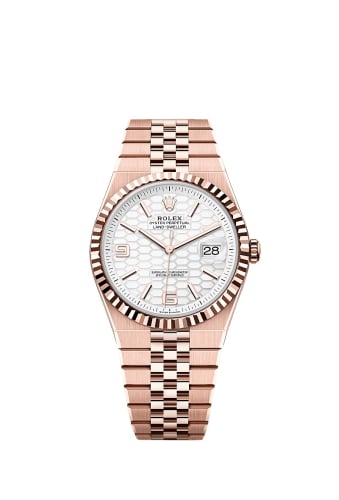 Rolex Land-Dweller 40 Everose / White / Flat Jubilee
