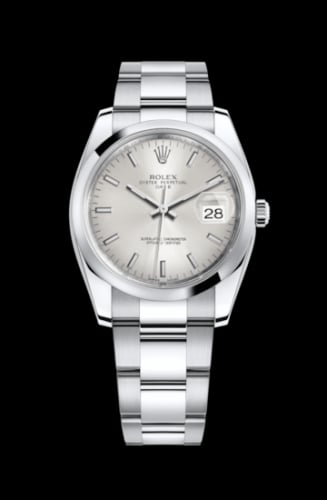 Rolex Oyster Perpetual Date 34 Stainless Steel Domed / Oyster / Silver