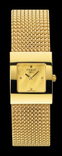 Tissot Bellflower Square Yellow Gold / Champagne / Bracelet