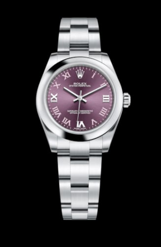 Rolex Oyster Perpetual 31 Red Grape Roman