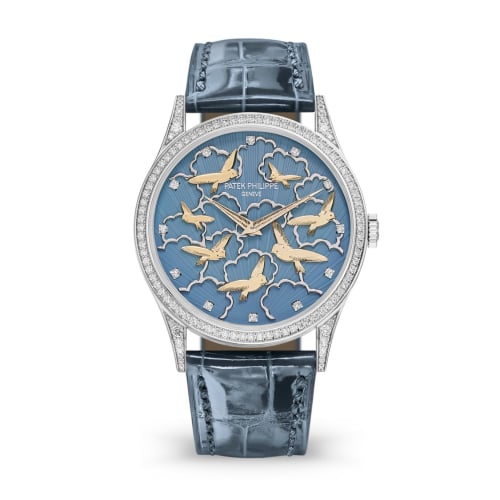 Patek Philippe Calatrava 5077G Pictures in Relief / Birds and Clouds