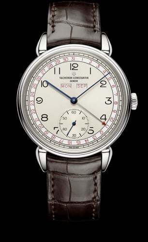 Vacheron Constantin Historiques Triple Calendrier 1942 Stainless Steel / Silver / Burgundy