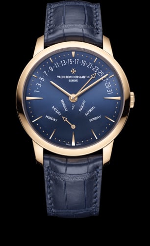 Vacheron Constantin Patrimony Retrograde Day-Date Pink Gold / Blue