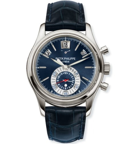 Patek Philippe Annual Calendar Chronograph 5960 Platinum / Blue