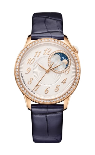 Vacheron Constantin Égérie Moonphase 37 Pink Gold - Diamond / Silver