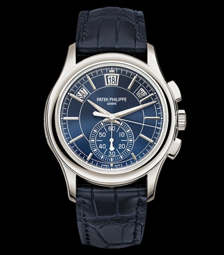 Patek Philippe Annual Calendar Chronograph 5905 Platinum / Blue
