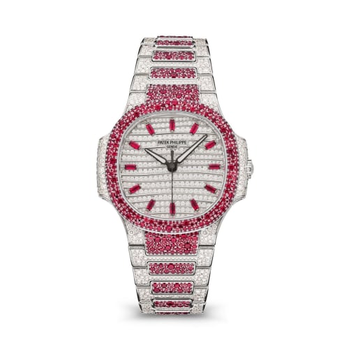 Patek Philippe Nautilus 7118 Haute Joaillerie White Gold - Ruby