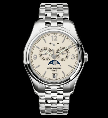 Patek Philippe Annual Calendar 5146 White Gold / Cream / Bracelet