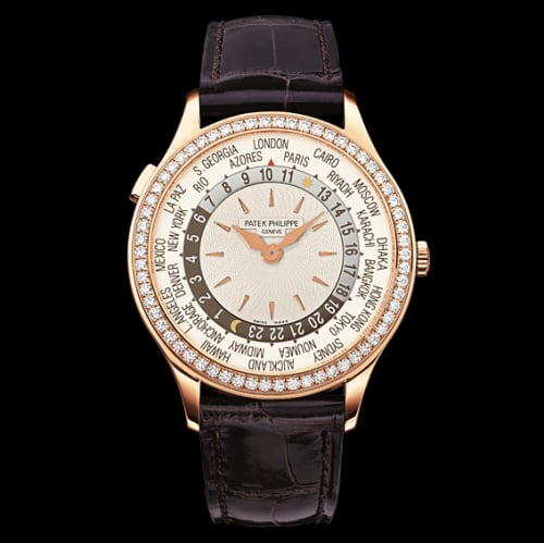 Patek Philippe World Time 7130 Rose Gold / Silver / Hong Kong