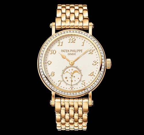 Patek Philippe Moonphase 7121 Yellow Gold / Cream / Bracelet