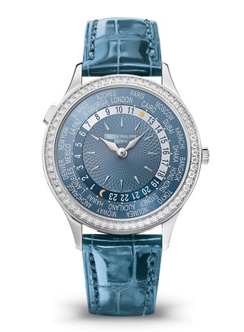 Patek Philippe World Time 7130 White Gold / Blue - Hong Kong