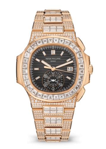 Patek Philippe Nautilus 5980 Rose Gold - Diamond / Black