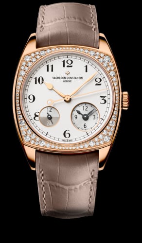 Vacheron Constantin Harmony Dual Time Pink Gold With Diamonds / Black Numerals