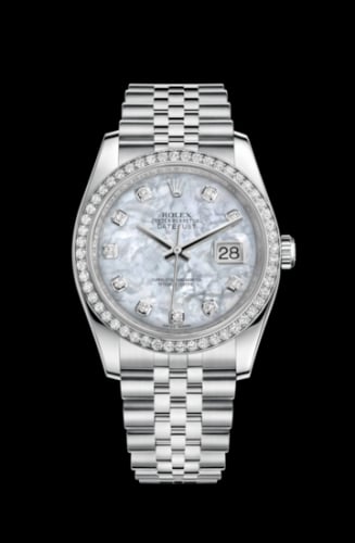 Rolex Datejust 36 Stainless Steel Diamond / Jubilee / MOP