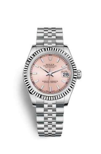 Rolex Datejust 31 Stainless Steel Fluted / Jubilee / Pink
