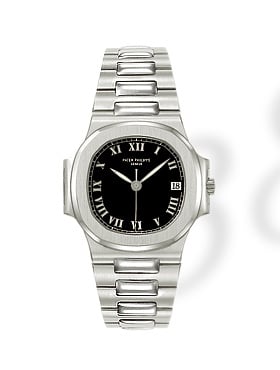 Patek Philippe Nautilus 3800 Stainless Steel / Black - Roman
