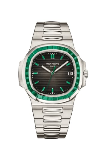 Patek Philippe Nautilus 5711 Platinum - Emerald / Grey