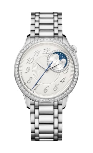 Vacheron Constantin Égérie Moonphase 37 Stainless Steel / Diamond / Silver / Bracelet