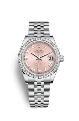 Rolex Datejust 31 Stainless Steel Diamond / Jubilee / Pink - Roman