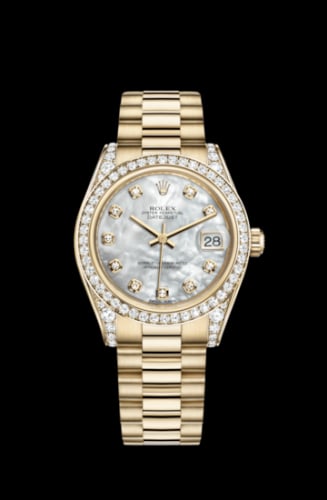 Rolex Datejust 31 Yellow Gold Diamond / President / MOP