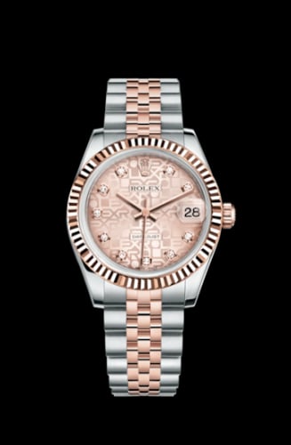Rolex Datejust 31 Rolesor Everose Fluted / Jubilee / Pink Computer