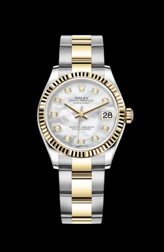 Rolex Datejust 31 Stainless Steel / Yellow Gold / Fluted / MOP / Oyster