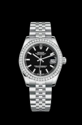 Rolex Datejust 31 Stainless Steel Diamond / Jubilee / Black