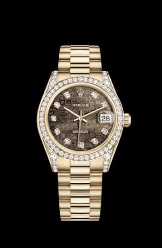 Rolex Datejust 31 Yellow Gold Diamond / President / Black MOP Computer