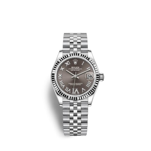 Rolex Datejust 31 Stainless Steel Fluted / Jubilee / Grey - Roman