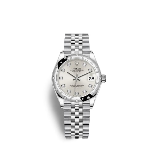 Rolex Datejust 31 Stainless Steel Domed Diamond / Jubilee / Silver - Diamond