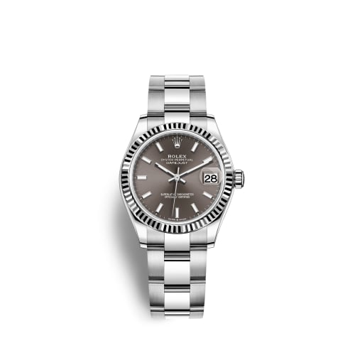 Rolex Datejust 31 Stainless Steel Fluted / Oyster / Grey