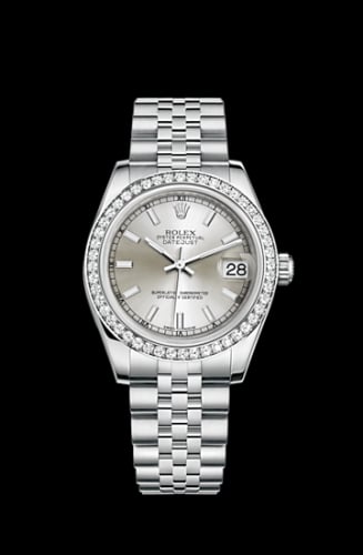Rolex Datejust 31 Stainless Steel Diamond / Jubilee / Silver