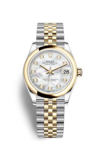 Rolex Datejust 31 Stainless Steel / Yellow Gold / Domed / MOP / Jubilee